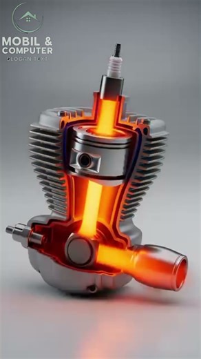 Bike Single Cylinder Engine Working 🔥 | Power Kaise Banti Hai? | 3D Animation