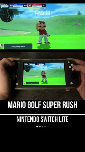 Mario Golf Super Rush Nintendo Switch Lite Gameplay - FPS Monitor