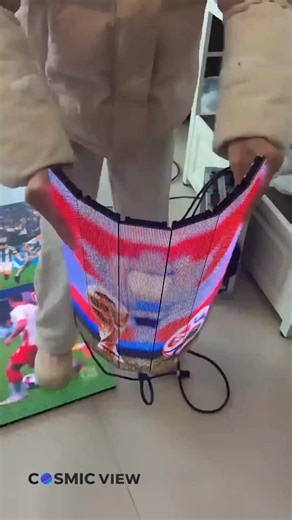 Cosmic View on Instagram: "FLEXIBLE LED FOR SPORTS This video features our bendable LED module displaying vivid sports content while being manually curved, demonstrating the flexibility and durability of Cosmic View LED technology designed for stadium and architectural applications. As we scale to become the number one business for all LED display types, we focus on delivering flexible solutions that adapt to any creative vision without compromising image quality. • Extreme Flexibility: Our modu