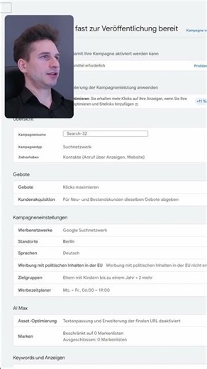 Google Ads Kampagne live schalten in der Erstellung.mov