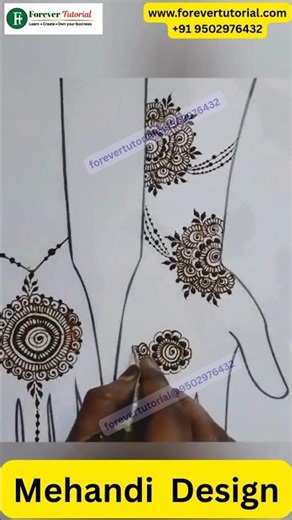 Learn New Mehndi Designs | Easy & Latest Mehndi Patterns | #Forever Tutorial #digitalmahila #shorts