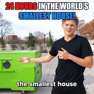 I Spent 24 Hours In The World's Smallest House! 🤯👀 | Ryan Trahan