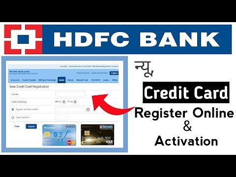 How to Register HDFC New Credit Card | Add new credit card for Pin generation | HDFC Bank