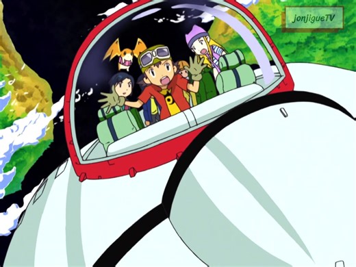 Digimon Frontier #Anime Capítulo 39 - Escape de la luna Los niños habían sido transportados a una de los tres lunas del digimundo después de recibir el ataque de Dunasmon, ahí Koichi, el primero en recuperar el conocimiento, se encuentra con un grupo de Starmon y se dirige a su base espacial. Utilizan un cohete abandonado usado por los Burgemon y construyen con piezas de un tanque una gran resortera para impulsar el cohete hacia el digimundo, teniendo dificultades en el trayecto de regreso donde