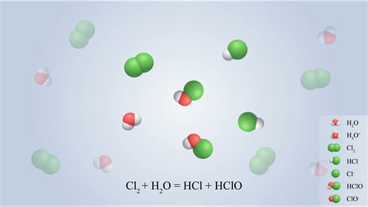 【化学】氯气与水反应