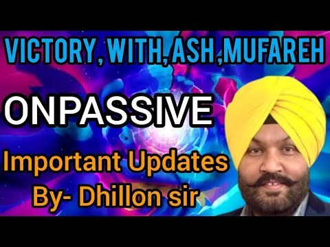IMPORTANT UPDATES || ONPASSIVE NEW UPDATE || ONPASSIVE NEW UPDATE TODAY #ashmufareh #onpassive