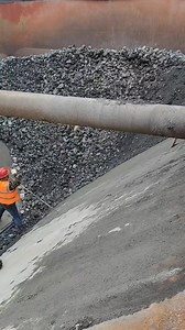 Video of self-unloading ship unloading phosphate rock #Phosphate rock #self-unloading ship #Canal | Unloading Sailors