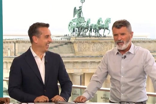 Neville stunned by Keane's crude outburst during England vs Slovakia coverage