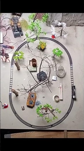 miniature train arduino nano #arduinoproject #arduino #diy #miniature #diorama