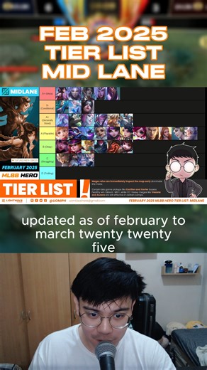 35K views · 340 reactions | MID LANE TIER LIST FEB 2025 | Uomi | Facebook