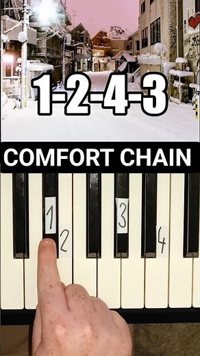 Comfort Chain Piano Tutorial #shorts