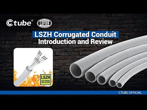 Ctube LSZH PVC Flexible Conduit Corrugated Pipe for Cable Non Metallic Flex Explosion proof Conduit