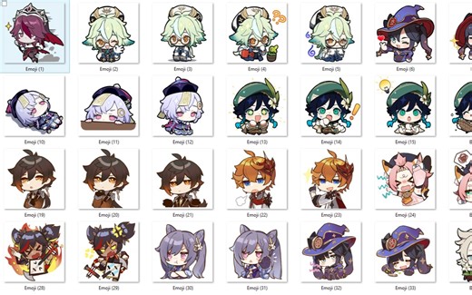 【原神】80个官方新出的表情包来啦！表情包爆料！(上）