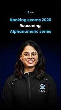 Banking Exams 2026 | Alphanumeric series Questions Practice | Reasoning for Bank Exams 2026