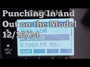Punching In and Out on the TASCAM Model 12/16/24