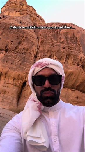 Dubai or Alula ? Dubai is famous, but have you seen the magic of AlUla? #alula #alulamoments #ourhabitas #alulaoldtown #hegra #saudiarabia🇸🇦 #travelquide #foodlover #shisha #desert #explore #wanderer #sky #unescoworldheritagesite #dubai #travel #desertsafaridubai #tourism #resortcollection #shabiraalulaadnanedit #creatorsearchinsights