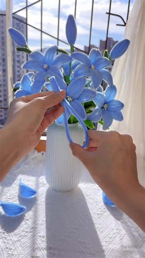 Hoa ly#ngochandecor #huongdanlamhoakemnhung #huongdanlamhoa #hoakemnhunghandmade #hoakemnhungdecor