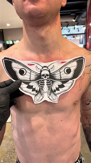 Chest Tattoo Ideas for Women: Butterfly Designs