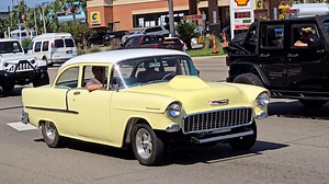 55 Chevy hot rod idles by | Samspace81
