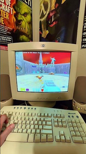 Quake III Arena gameplay on the retro PC #quake #oldpcgames #quake3arena