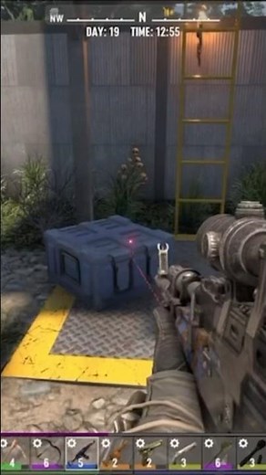 Zombie soldier on a ladder 🪜 #7dtd #gaming #zombieshorts