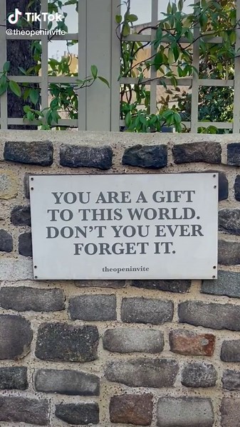 You are a gift to this world. Don’t you ever forget it. Pass on the message ❤️ #mentalhealth #mentalhealthmatters #anxiety #feelings #heartbreak #pain #love #selfcare #healing #london #mentalhealthtiktoks #relationships #empath #kindness #UARushChallenge
