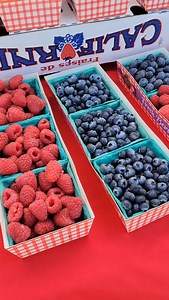 Farm fresh berries available from @bonitafarms23 and @scorpion_farms_23. I'm going straight home and tossing a spinach salad with berries, feta and almonds! | Phelan Certified Farmers Market | Facebook
