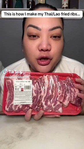 Thai/Lao Fried Baby Back Ribs Recipe with Garlic