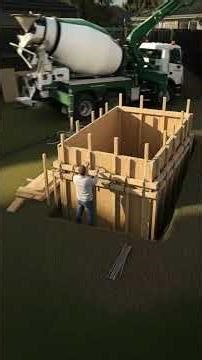 I Built a Reinforced Concrete Prepper Vault Alone | #shorts #diy #construction #timelapse