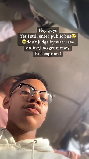 Guess what happened,? I entered a public bus and i noticed some group of people were looking at me and i just had to remive myself…and my mind told me to just look back, and i saw them videoing me funny how they never knew i was looking at them,so i read their lips saying “see your favorite tiktoker inside public bus” omo at that point i was so shy ,i just had to remove my face.. so what im trying to say here is that ! Abeg i no get money ooo im just a normal guy that is going viral on tiktok #c