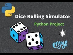 Dice Rolling Simulation Python Project for beginners | Python Projects for beginners