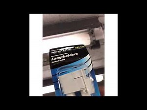 How to change fluorescent Slimline Lampholders spring loaded