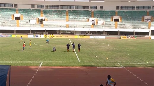 Warming up session on MatchDay 12 against Sankara Nationals at the Aliu Mahama Sports Stadium yesterday | Northern City FC