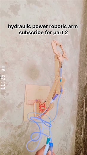 how to make hydraulic powered robotic arm #sciencefacts #scienceexperiment