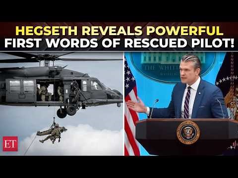 ‘God is good’: Hegseth reveals US Pilot’s emotional words to troops before daring Iran rescue op