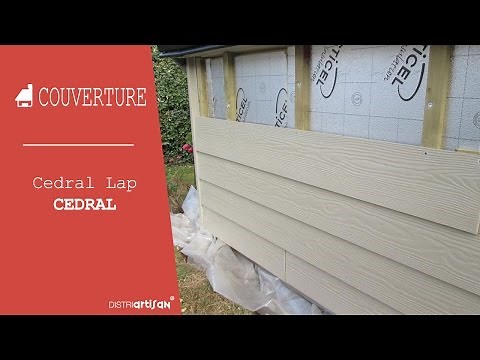 Pose des lames de bardage Cédral Lap Eternit