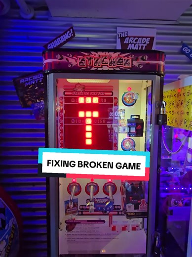 Fixing my broken stacker arcade game! #arcaderepair #arcadegames #fyp | Arcade Game