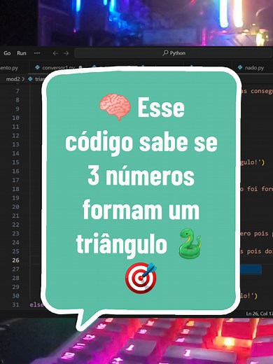 Desafio de lógica: Formando triângulos com Python