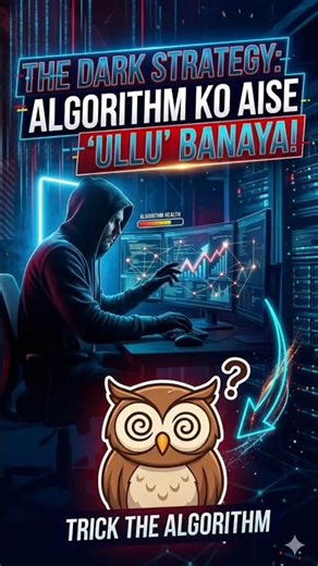 The Dark Strategy: Algorithm ko aise "Ullu" banaya!😱 #youtubegrowth