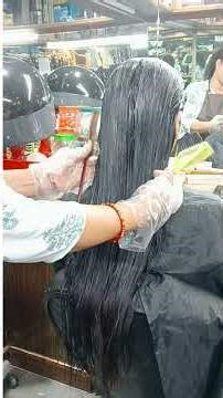 Hair colour in long hair 💖#trending #haircolour #hairtransformation #viralvideo #haircolortutorial