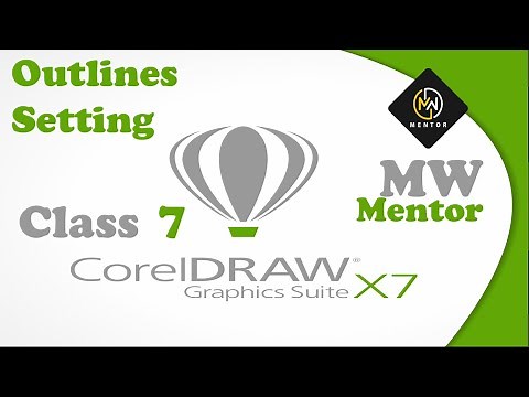 Corel Draw X7 Outlines Settings | Corel Draw X7 Class 7