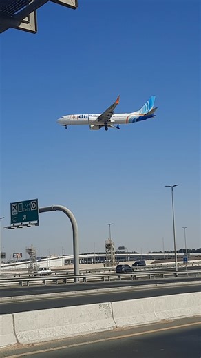 Flydubai Airline Flying Proudly Over Dubai Sky. ‪@sureshkannanchettiyar242‬