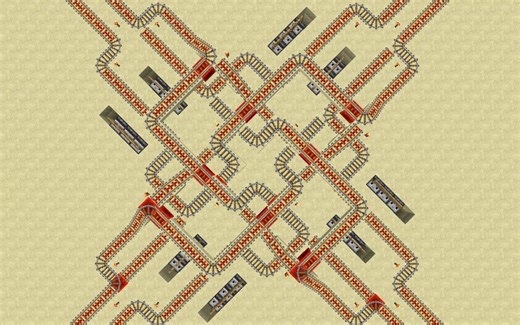 介绍一种用于mc1.11以上版本的双向铁轨快速换线站