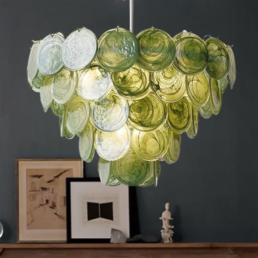 Murano Chandelier, Glass Pendant Light, Ceiling Lamp, Chandelier, Pendant Light, Hanging Lamp, Pendant Lighting, Large Pendant Light - Etsy UK