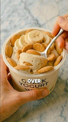 High-Protein Banana Pudding 🍌🥣 #simple #tasty #dessert #healthy