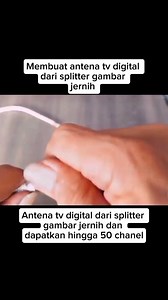 53 reactions · 17 shares | Membuat antena tv digital dari splitter dan dapatkan saluran nasional secara gampang membuat antena tv digital dari splitter tanpa beli kabel panjang dan dapatkan siaran tv digital dunia penguat sinyal yang anda buat sendiri dan tonton saluran gratis #antenatvdigital​ #siarantvdigital​ #antenaindoor | Bang Poekil | Facebook