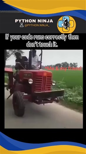 Anuj Malik ● AI & Coding Ninjas 🥷 on Instagram: "Don't Touch 🤡 . Follow for More @python.ninja_ . #code #coding #coder #programming #programmer #programmingmemes #programminghumor #error #computerscience #computersciencestudent #softwareengineer #softwareengineering #collage #informationtechnology #university #universitylife #cplusplus #cplusplusmemes #cplusplusdeveloper #java #javaprogramming #javamemes #javajavajava #javascript #javascriptdeveloper #js #css3 #html"