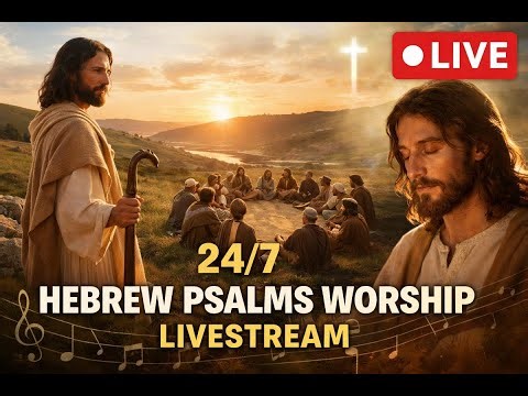LIVESTREAMING 24 Hours of Hebrew Psalms Worship | Day & Night Prayer