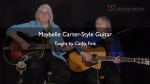 In her latest Maybelle Carter-Style Guitar lesson, Cathy Fink teaches “Lonesome Pine Special.” Maybelle’s lead to “Lonesome Pine Special” is a great demonstration of the classic “Carter scratch.” You’ll learn her main lead as well as her quirky intro, which doesn’t have much to do with the song but is fun to play. With Marcy Marxer. Check it out! https://ow.ly/G5QM50Qokmo #acousticguitar #pegheadnation | Peghead Nation