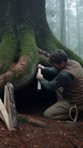 Hidden Root Fortress vs Bigfoot Shadow 🌳👣 | Secret Forest Survival Build